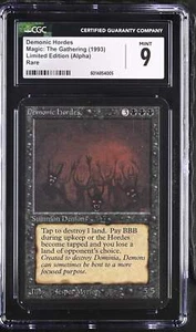 Magic: The Gathering MTG Demonic Hordes [Alpha Edition] Graded CGC 9 Mint - Bild 1 von 2