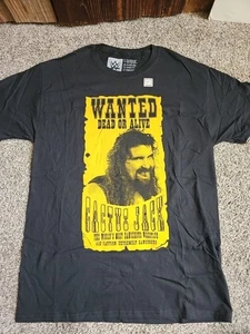 WWE Wrestling 2022 Mick Foley Cactus Jack Wanted Dead or Alive T-Shirt Size M B8 - Picture 1 of 6
