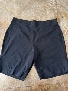 Calvin Klein Black Bermuda short XL Waist 34” Inseam 9” High Rise Logo - Picture 1 of 5
