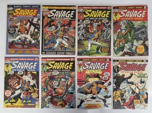 DOC SAVAGE #1 2 3 4 5 6 7 8 MARVEL COMIC LOTE COMPLETO ALTA CALIDAD Promedio En estado bastante bueno- 7,5 - Imagen 1 de 5
