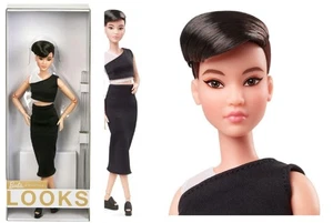 Muñeca Barbie Signature Looks #3 GXB29 morena con pelo corto modelo Mattel nueva - Imagen 1 de 9