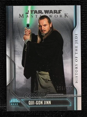 2018 Star Wars Masterwork History of the Jedi Rainbow Foil Qui-Gon Jinn 16jf - Image 1 of 3