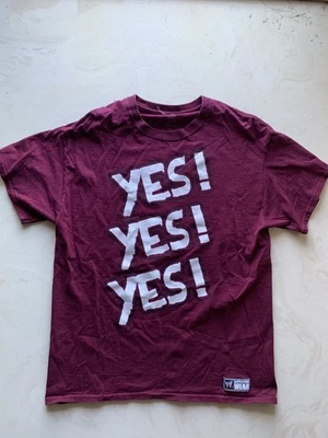 Camiseta Roja Daniel Bryan Yes Yes Para Hombre Auténtica Original WWE Talla Grande L  Foto 1 de 3