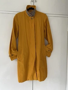 Aquascutum Womens 3/4 Length Raincoat / Trench coat Size UK 12 Mustard Yellow - Picture 1 of 6