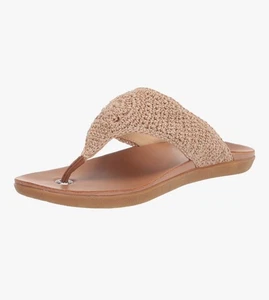 The Sak Shana Thong Flip-Flop Sandal. Woven. Size 9. Natural Beige - Picture 1 of 8