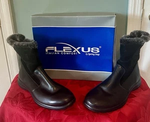 New FLEXUS by SPRING STEP WOMEN'S FABRICE WATERPROOF BOOTIE ZIPPER US 9 EU 40 - Picture 1 of 6