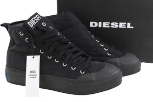 Diesel S-Muji Mc Herren Sneaker EU44,5 Schwarz High Top Schnürer Almond Toe UVP180€ - Bild 1 von 11