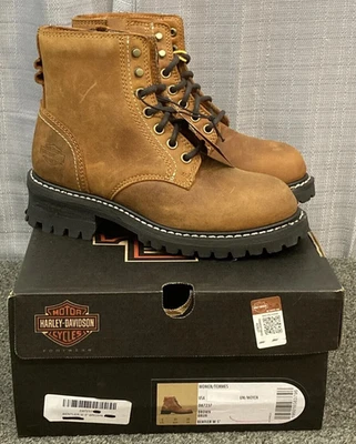 BOTAS MOTO HARLEY DAVIDSON D87237 TALLA 7 MUJER BENTLER 5" MARRÓN NUEVAS Foto 1 de 4