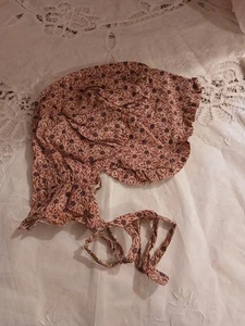 Gorro púrpura estilo pionero 'Little House on the Prairie' siglo XIX, reproducción - Imagen 1 de 3