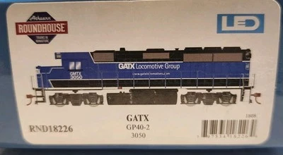 Athearn Roundhouse HO Scale GP40-2 Diesel Locomotive GATX #3050 DCC Ready  - Image 1 of 3