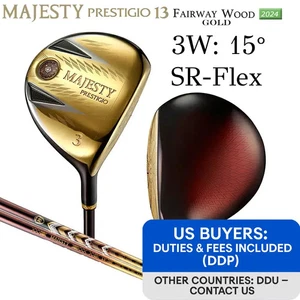Majesty Prestigio XIII 13 3W 15° Fairway wood SR-Flex LV760 w/Headcover - Picture 1 of 10