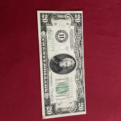 $20 FEDERAL RESERVE NOTE 1934-B TWENTY DOLLAR BILL H31761110A RARE - Image 1 of 4