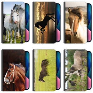 Horse Pony PU Leather Phone Case For Sony Xperia;Experia;with TPU Insert - Picture 1 of 19