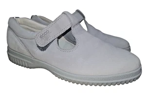 ECCO Soft Women's Mary Jane Light Gray Suede Comfort Shoes Size EU 40 / US 9-9.5 - Picture 1 of 14