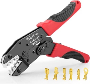 Crimping Tool for Non-Insulated Open For Non-Insutaled Open Barrel Terminals - Picture 1 of 7
