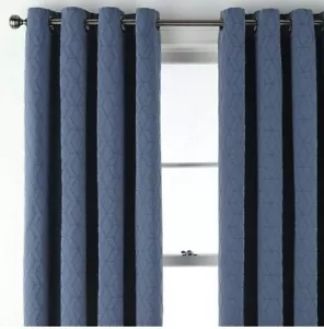 JCP 50 X 108 Beckett Blackout Grommet Curtain Panel Drape Worn Indigo Blue - Picture 1 of 4