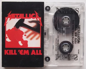 METALLICA - KILL 'EM ALL (MUSIC FOR NATIONS TMFN7) RARE CLEAR UK CASSETTE - Picture 1 of 7