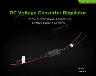 Regulador convertidor de voltaje de 12V a 6V DC reductor para cámaras de respaldo de fábrica Foto 1 de 4