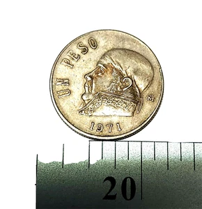 Moneda grande vintage coleccionistas 1971 peso de la ONU mexicanos - Imagen 1 de 2