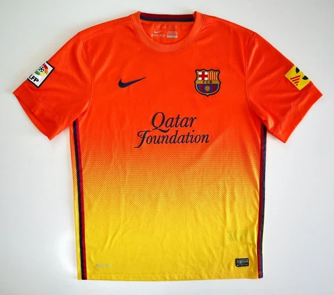 BARCELONA FC 2012/13 Nike Away Football Shirt M Mens Vintage Soccer Jersey Cover