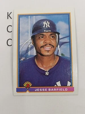 1991 Bowman Baseball #169 Jesse Barfield New York Yankees - Image 1 of 2