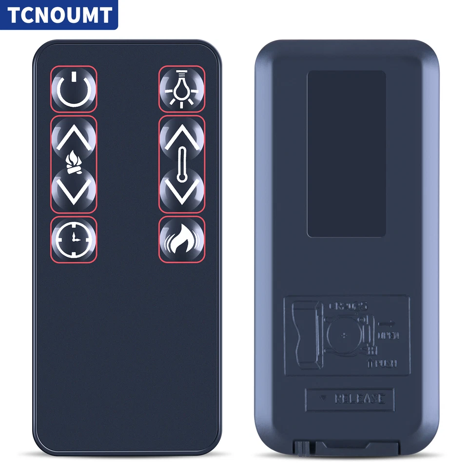 Remote Control For Tek Flame Electric Firebox Fireplace Heater TT-FRPL-EF01-28 - Image 1 of 4