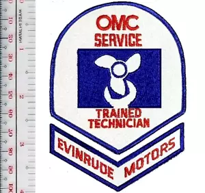 Parche de técnico capacitado de servicio OMC motor fueraborda retro vintage Evinrude Motors - Imagen 1 de 1