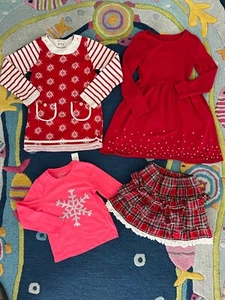 Girls Sz 5 Winter/Christmas Bundle Lot- Hanna Andersson, Hatley, Gap, Lands' End - Picture 1 of 16
