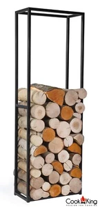 Kaminholzregal "Cornel" H 150 cm Holzregal für Kaminholz Kaminholzablage Stahl - Bild 1 von 3