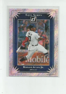 2019 DONRUSS ELITE SERIES RAPTURE #ES1 RONALD ACUNA JR. - Image 1 of 2