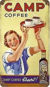 Camp Coffee Roststahlschild 350mm x 200mm (PST) - Bild 1 von 1