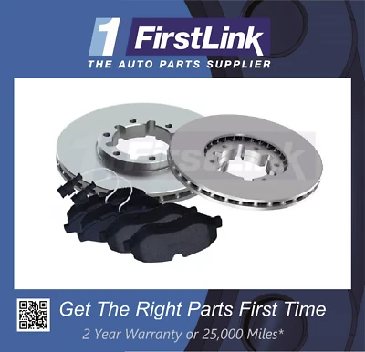 Se adapta a Nissan NT400 Cabstar 2.5D 3.5T 2014- Discos de freno delanteros y pastillas 276 mm 6 tacos Foto 1 de 4