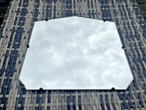 ANTIQUE ART DECO PERIOD 7 SIDED OVER MANTEL WALL HALL BEDROOM MIRROR VINTAGE 20S - Picture 1 of 10