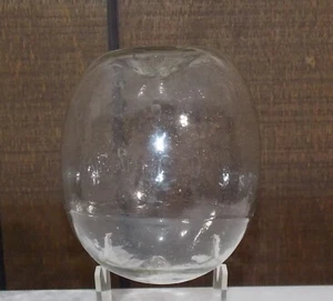 RARE ANTIQUE BLOWN GLASS BLOWN GLASS TOILET BOWL BALL FLOAT PAT. APPLIED FOR - Picture 1 of 10