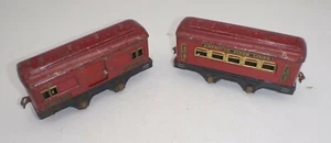 Lote de 2 vagones de tren American Flyer - 1211 Pullman vagón de pasajeros y equipaje - Imagen 1 de 8