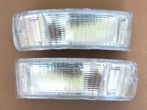 PAIR FRONT LOWER INDICATOR LIGHTS LAMP WHITE FOR Audi 80 90 B3B4 Coupe 1987-1994 - Picture 1 of 4