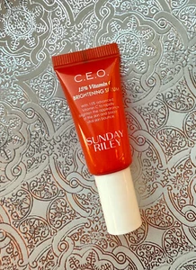 SUNDAY RILEY CEO 15% VITAMIN C BRIGHTENING SERUM 5 ML/0.17 Fl.OZ. TRIAL SIZE NEW - Picture 1 of 2
