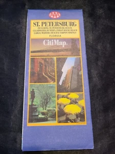 AAA St. Petersburg Including St. Petersburg Beach, Clearwater, Dunedin..Map 1996 - Picture 1 of 4