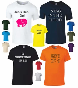Custom T-Shirt Tshirt Printing Workwear Logo Team Logo Personalised Print - Picture 1 of 6