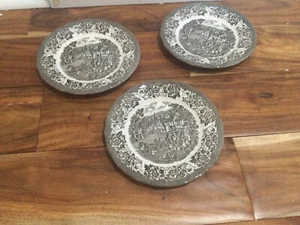 Set of 3 Vtg Royal Staffordshire Stratford Stage J&G Meakin Salad Plates 7'' EXC - Picture 1 of 6