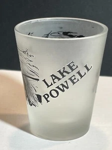 LAKE POWELL Souvenir Frosted Shot Glass, - Picture 1 of 3