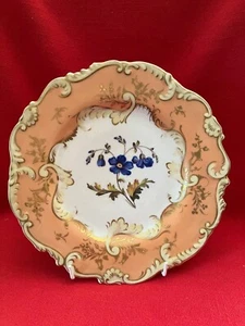 c 1890 George Grainger & Co (Royal China Works, Worcester) "Blue flower" plate - Picture 1 of 3