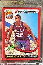 2012-13 Fleer Retro Khris Middleton Rookie Sensations Auto RC