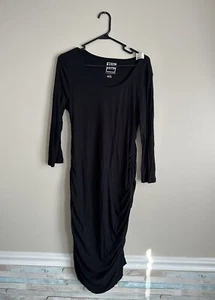 A Pea In The Pod Maternity Dress Women’s Large L Black NWT New Luxe Essentials - Picture 1 of 3