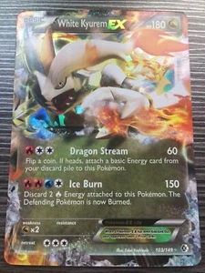POKEMON TCG: BW GRENZEN ÜBERSCHRITTEN WEISS KYUREM EX 103/149 SELTEN HOLO EX - Bild 1 von 2