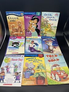 Lot Of 9 Childrens Books Learn To Read Various Titles 