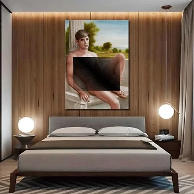 pinturas al óleo arte vida moderna masculino 100 % pintado a mano sobre lienzo 20x28 pulgadas #2008 Foto 1 de 4