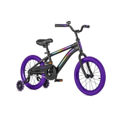 🔥NUEVO SELLADO🔥 Bicicleta Jetson Light Rider 16" Iluminada para Niños - Negra/Púrpura Foto 1 de 4