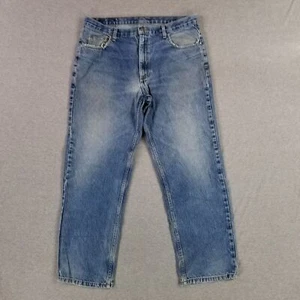 Vintage Member's Mark 36x30 Blue Jeans Classic Denim Broken In Faded Distressed - Picture 1 of 9