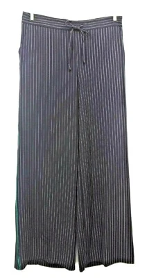 Pantalones Pantalones Pantalones Attention Negro Con Rayas Blancas Esmoquin Verde Rayas Talla M Foto 1 de 4